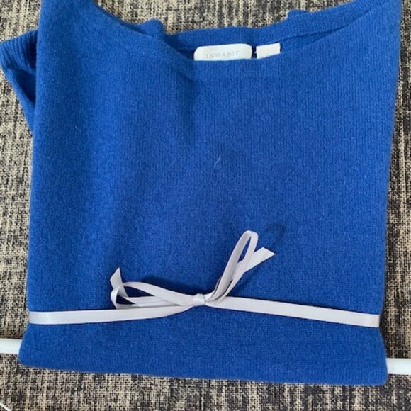 Bright Blue  Cashmere Sweater - - Picture 1 of 3